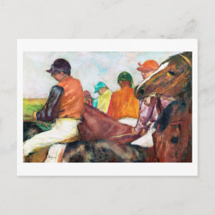 Jockey and Horse, Edgar Degas Postcard