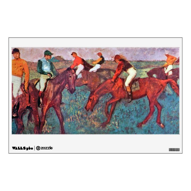 Jockey and Horse, Edgar Degas Wall Decal (Front)