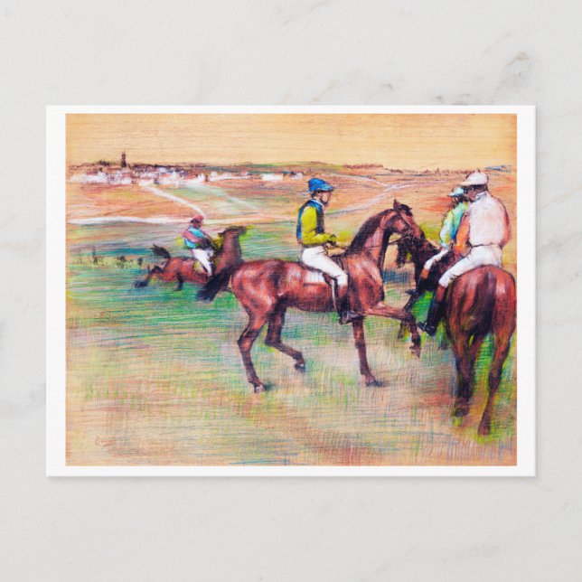 Jockey and Race Horse, Edgar Degas Postcard (Front)