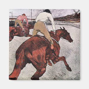 Jockey and Race Horse, Lautrec Magnet