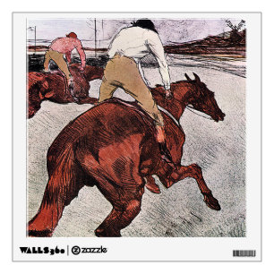 Jockey and Race Horse, Lautrec Wall Decal