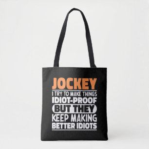Jockey I Try To Make Things Funny Sayings Jockey Tote Bag