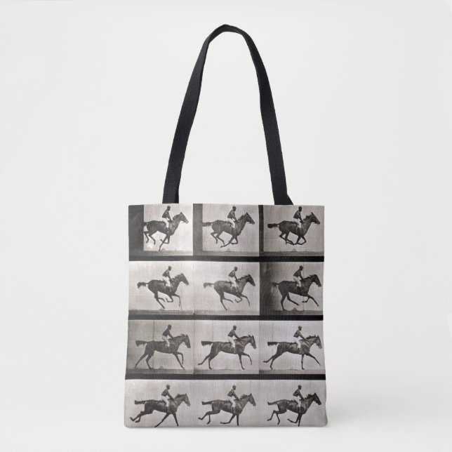 Jockey on a galloping horse, plate 627 from 'Anima Tote Bag (Front)