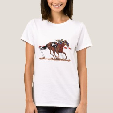 Jockey On Racehorse T-Shirt