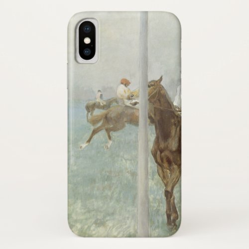 Jockeys Before the Race by Edgar Degas iPhone X Case