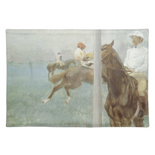 Jockeys Before the Race by Edgar Degas Cloth Placemat