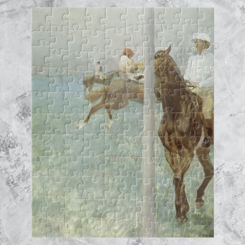 Jockeys Before the Race by Edgar Degas Jigsaw Puzzle