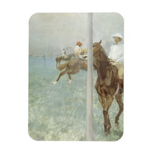 Jockeys Before the Race by Edgar Degas Magnet
