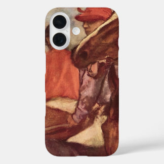 Jockeys by Edgar Degas, Vintage Horse Racing Art iPhone 16 Case