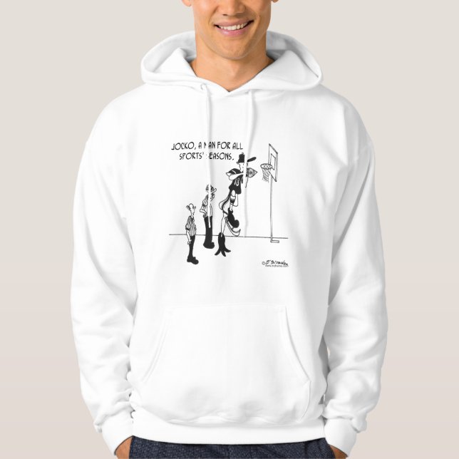 Jocko, A Man For All Sports' Seasons. Hoodie (Front)