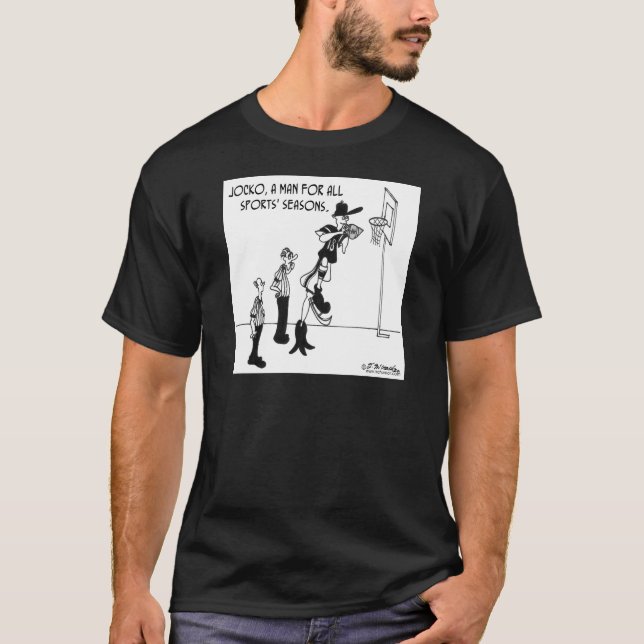 Jocko, A Man For All Sports' Seasons. T-Shirt (Front)