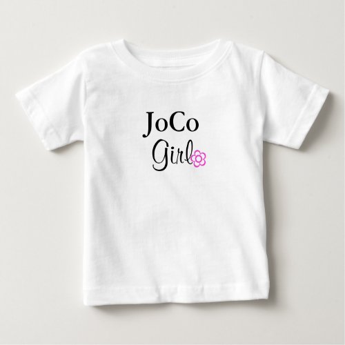 JoCo Girl Pink Flower Baby T_Shirt