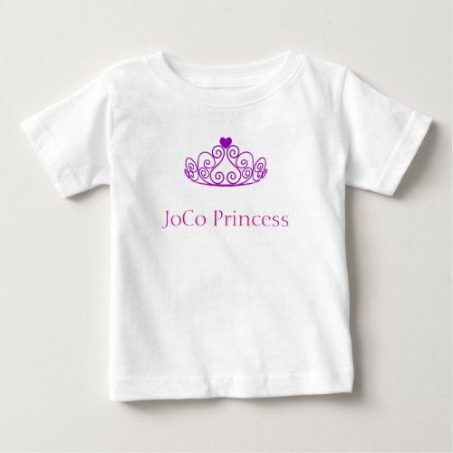 JoCo Princess with purple tiara Baby T_Shirt