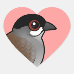 Jocotoco Antpitta Heart Sticker