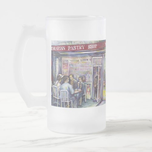 Jocund Frosted Glass Beer Mug