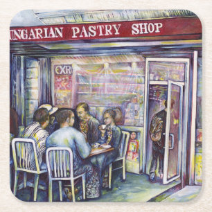 Jocund Square Paper Coaster