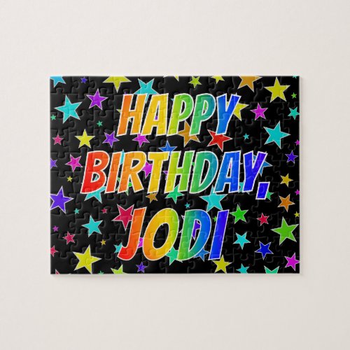 JODI First Name Fun HAPPY BIRTHDAY Jigsaw Puzzle