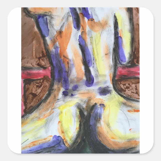 Jody Deux Square Sticker (Front)