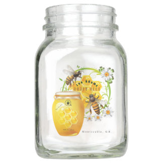 Joe Adams Honey Mason Jar