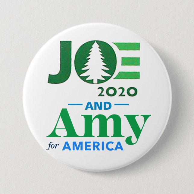 Joe and Amy 2020 Button (Front)