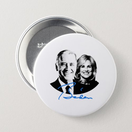 Joe and Jill Biden Signature Button