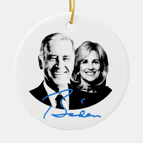 Joe and Jill Biden Signature Ceramic Ornament