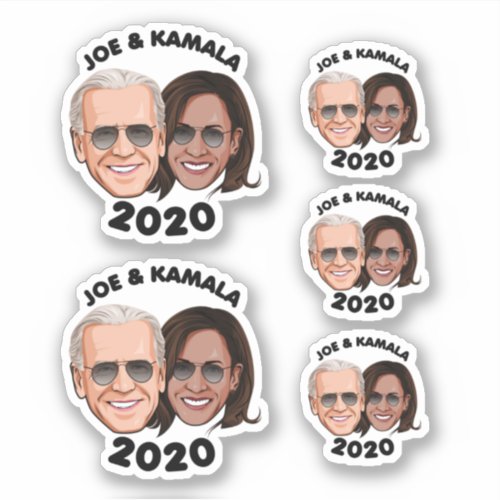 JOE AND KAMALA 2020 _ Caricature Aviators Sticker