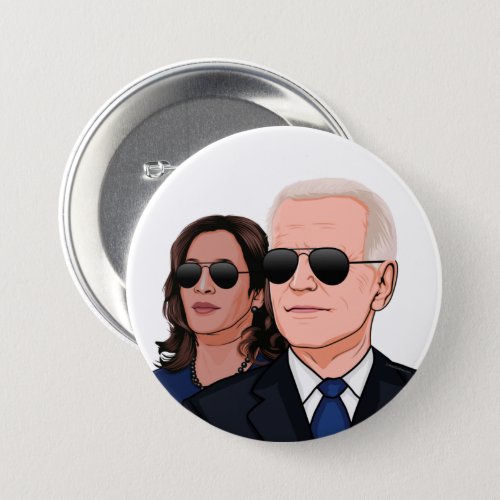 Joe and Kamala Aviators Button
