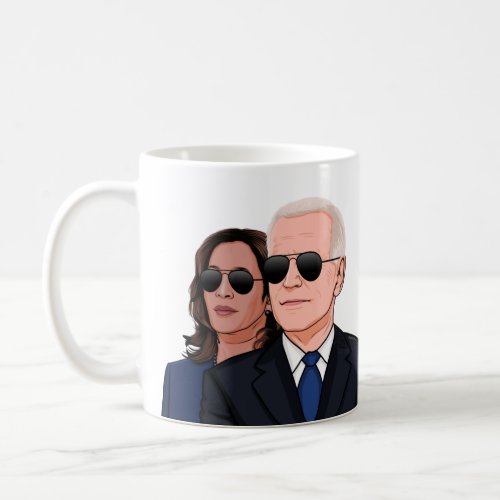 Joe and Kamala Aviators Coffee Mug