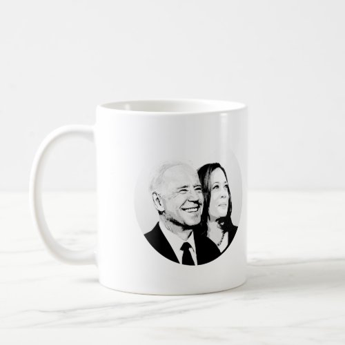 Joe and Kamala Bust Coffee Mug