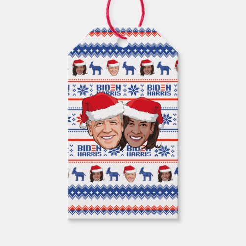 Joe and Kamala Christmas Gift Tags