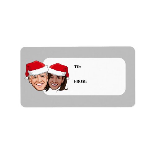 Joe and Kamala Christmas Label