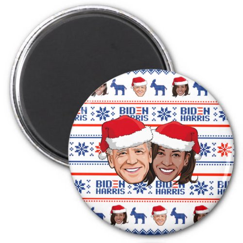 Joe and Kamala Christmas Magnet