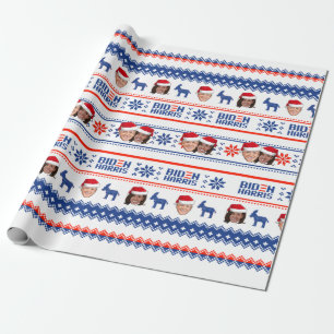 Joe and Kamala Christmas Wrapping Paper