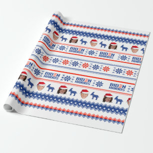 Joe and Kamala Christmas Wrapping Paper