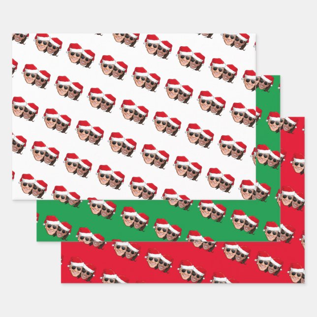 Joe and Kamala Christmas Wrapping Paper Sheets (Set)
