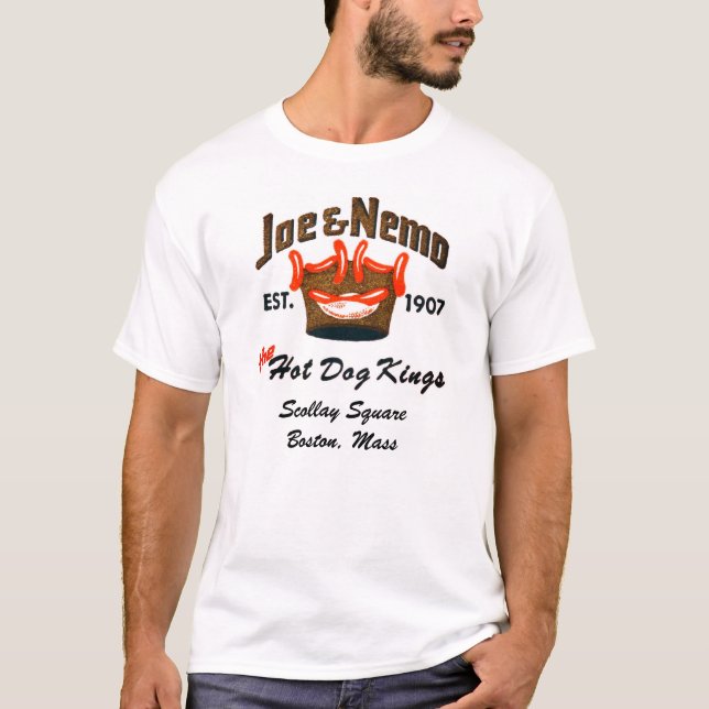 Joe and Nemo Hot Dogs Scollay Square Boston MA T-Shirt (Front)