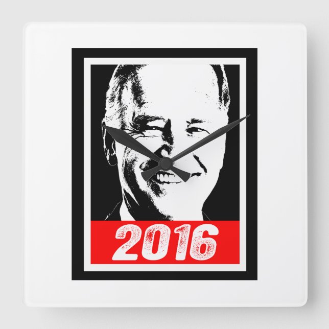 JOE BIDEN 2016.png Square Wall Clock (Front)