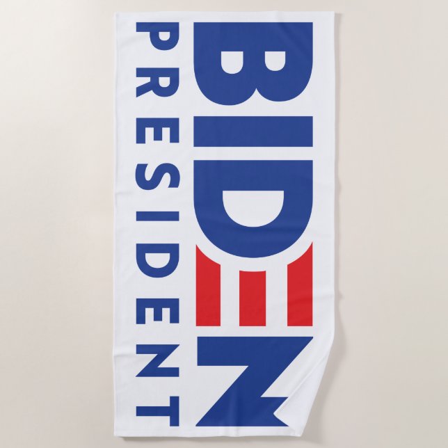 Joe Biden 2020 Biden for President Beach Towel (Front)