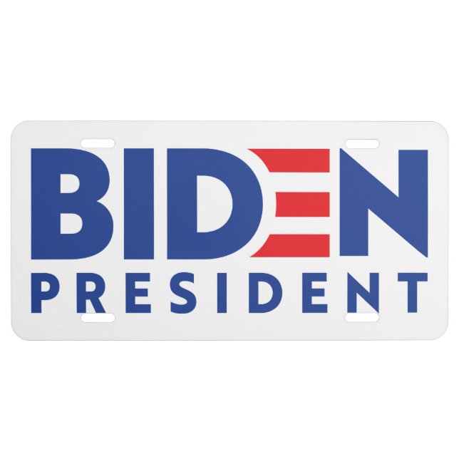 Joe Biden 2020 Biden for President License Plate (Front)