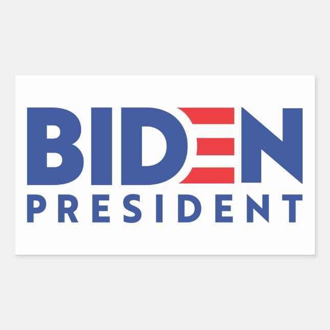 Joe Biden 2020 Biden for President Rectangular Sticker (Front)