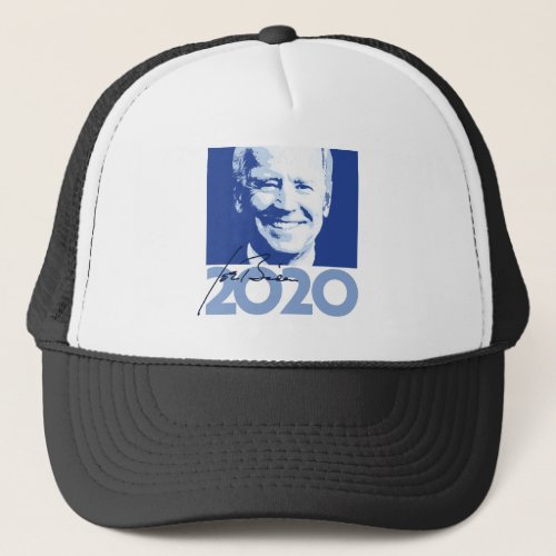 Joe Biden 2020 Blue Autograph Trucker Hat