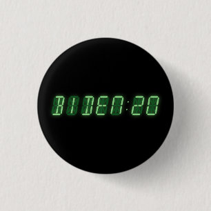 Joe Biden 2020 Digital Clock Button