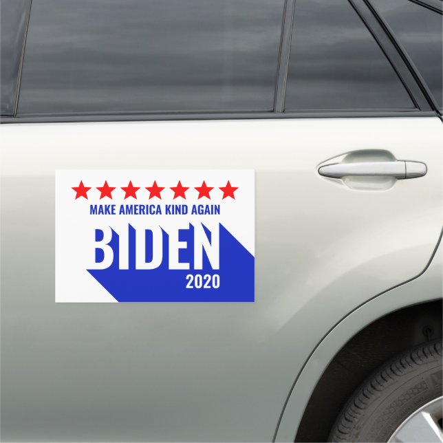 Joe Biden 2020 Election Make America Kind Again Car Magnet (In Situ)