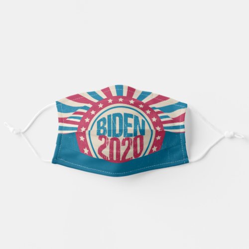 Joe Biden 2020 Election Retro Starburst Adult Cloth Face Mask