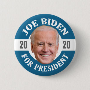 Joe Biden 2020 for President Photo Floating Head Button