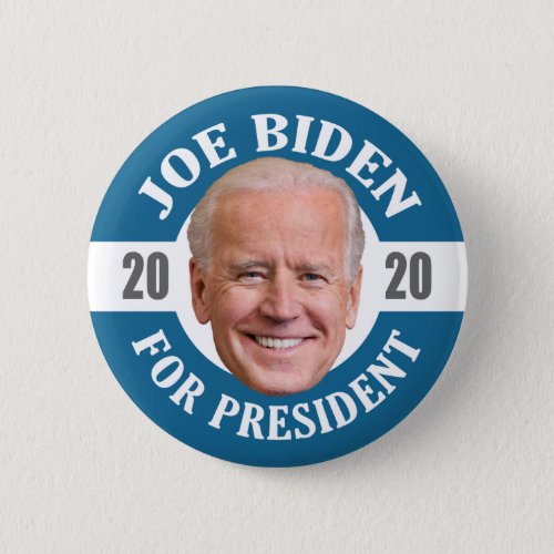 Joe Biden 2020 for President Photo Floating Head Button