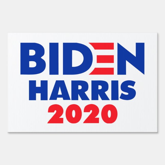 Joe Biden 2020 Kamala Harris democrat political Sign (Front)