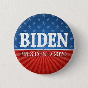 Joe Biden 2020 - regal stars and ray of stripes Button