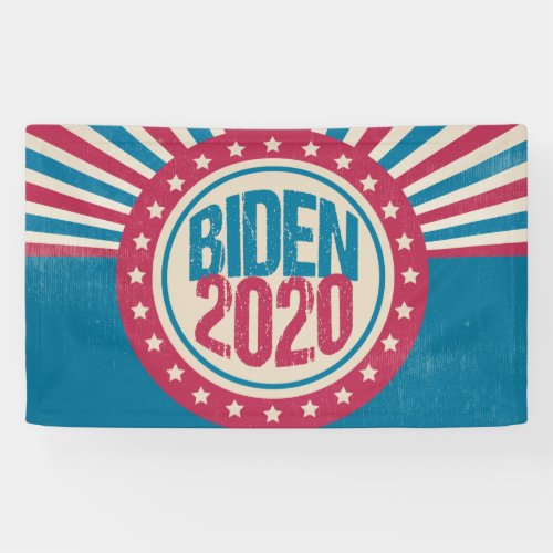 Joe Biden 2020 Retro Political Banner